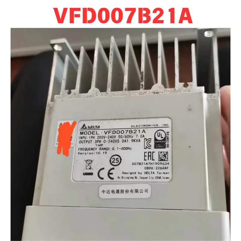 Used OEM disassembled parts inverter VFD007B21A Functional test OK Fast Shipping