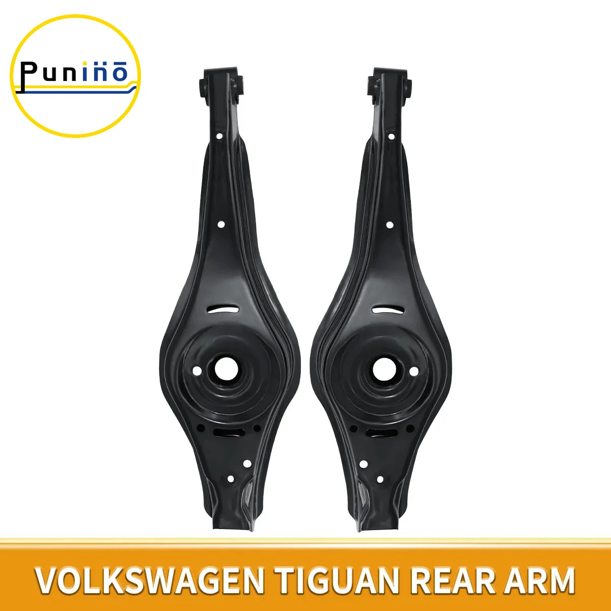 Punino Pair of Rear Lower Control Arms Set for Volkswagen Tiguan Beetle Passat Audi A3 Q3 2006 2007 2008 2009 2010 - 2019