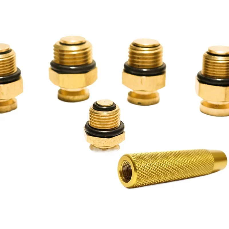 

Inflation shaft inflation nozzle made of pure copper core air nozzle pointed flat head Air nozzle expansion shaft