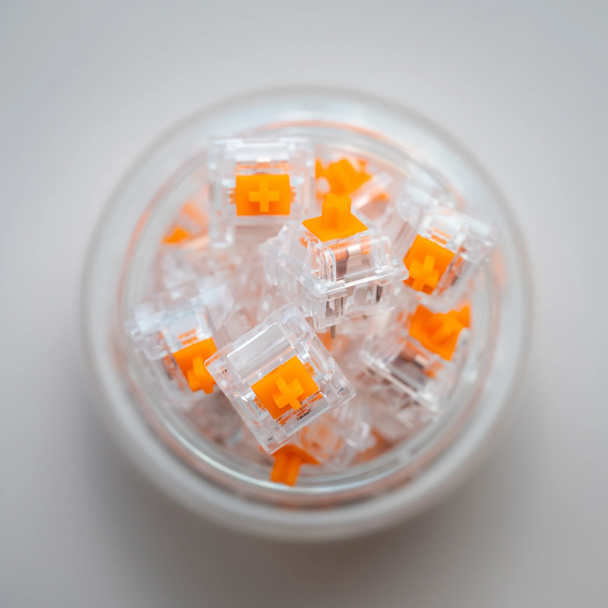 

XCJZ KTT Ice Tangerine Quiet Silver Switch Extended Spring | Smooth Feel for Esports Gaming Mechanical Keyboard