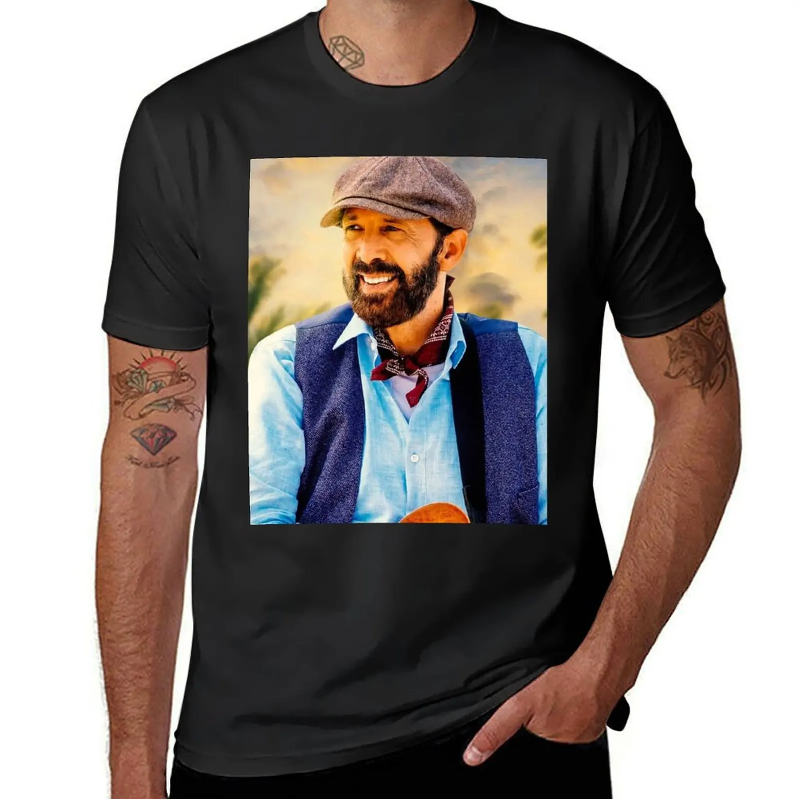 Poster Juan Luis Guerra singer Tshirt Juan Luis Guerra T-Shirt customizeds anime clothes T-shirt men