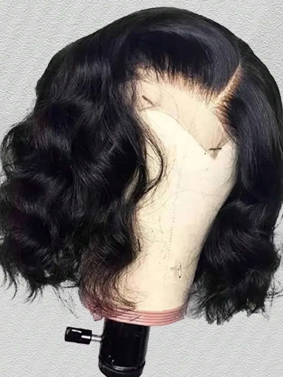 Body Wavy Bob Wig Human Hair For Women 13x4 Lace Front Wigs Human Hair  Wigs Pre Plucked Human Hair Short Bob Wigs Brazilian