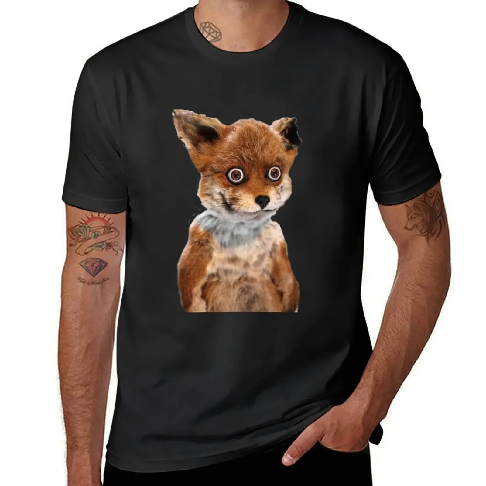 

GEOFF STONED FOX TAXIDERMY MEME ADELE MORSE T-Shirt summer clothes quick-drying plus sizes mens t shirt graphic
