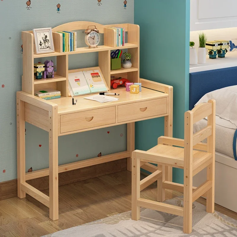 Manufacturers direct sales solid wood children learning desk in children's room