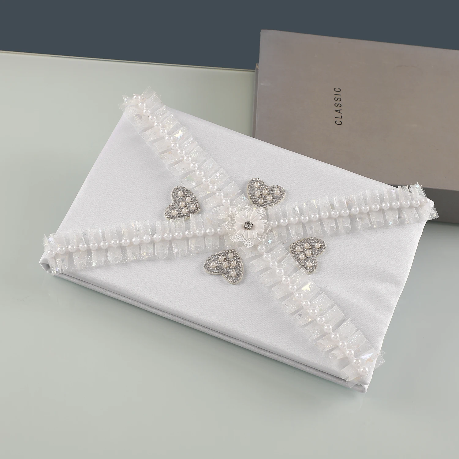 كتاب لافتة ضيوف الزفاف الرومانسي - كتاب توقيع للأزواج والأصدقاء الجدد لتسجيل ذكرياتهم والزفاف