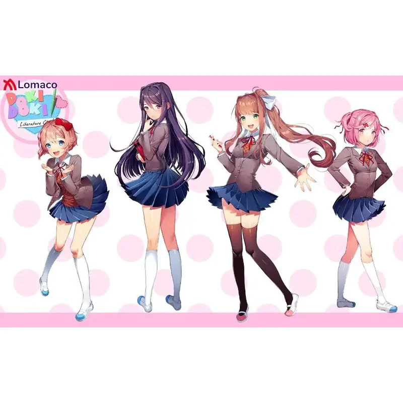 qq34Game DDLC دوكي الأدب نادي تأثيري سايوري يوري ناتسوكي زي مدرسي أحذية مخصصة أي حجم