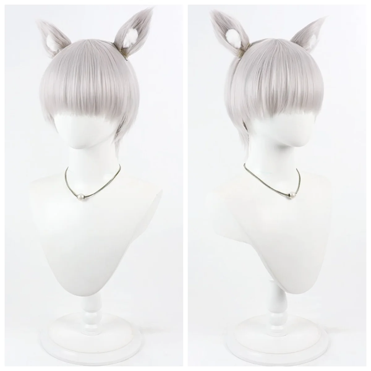Wig Perak Cosplay Chainsmoker - Anime Cosplay Wig Heat Resistant ulasan dan harga