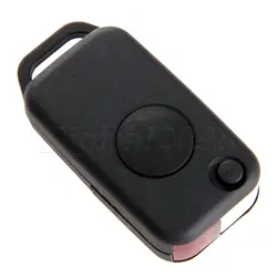 Yetaha 1 Button Uncut Blank Flip Folding Remote Car Key Case Shell Fob Replacement For Mercedes-Benz 1993-2003 Car-covers