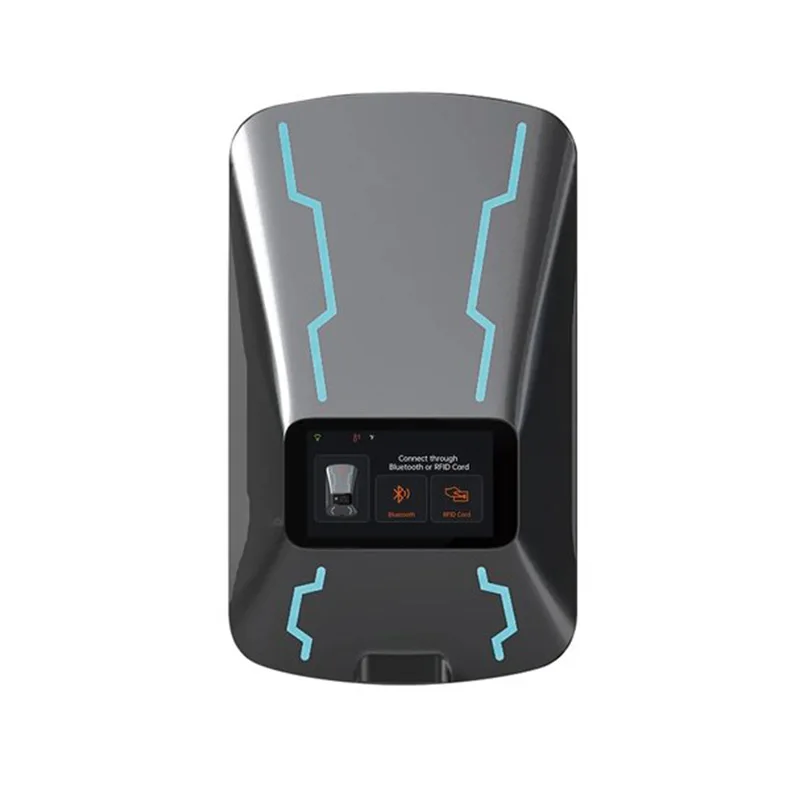 Custom 32A Single Phase 7KW Intelligent Voice-Controlled Charging Station Wallbox CCS Electric Vehicle Ev IP55 Safe Charger