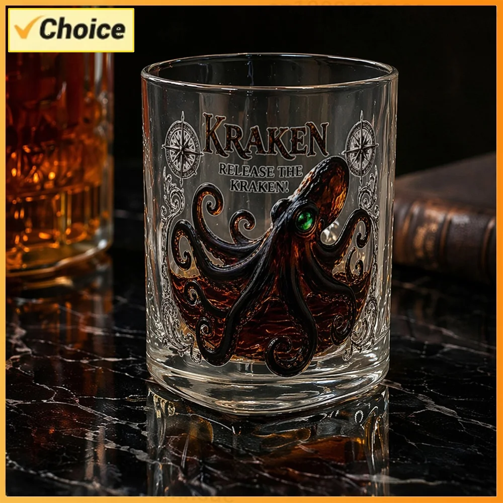 Whiskey Wine Glass Reusable Cocktail Tumbler Gift for Men Dad Brother Water Glasses Cup for Drinking Shot Rum Cocktail Beer Bar