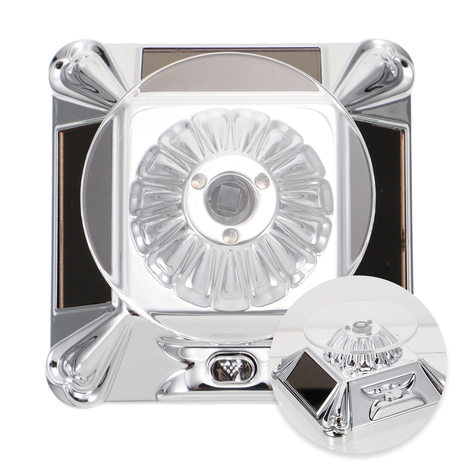 

1pc Jewelry Display Stand Rotating Solar Turntable For Watch Jewelry Display Rack Turntable Show Case Gift Packaging Box