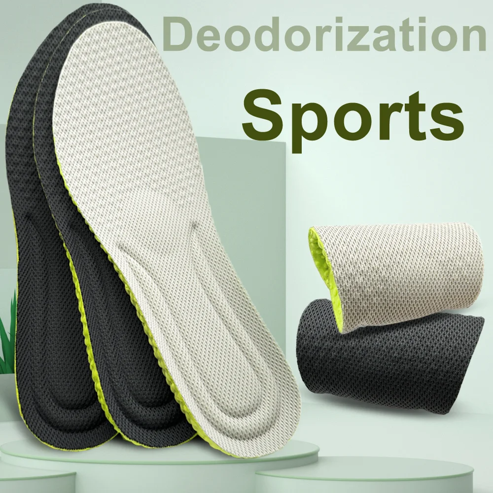 Breathable Orthopedic Sports Insoles Soft Shock Running Men Women Comfort Daily Fresh Step Easy Smooth Walk Light Daily