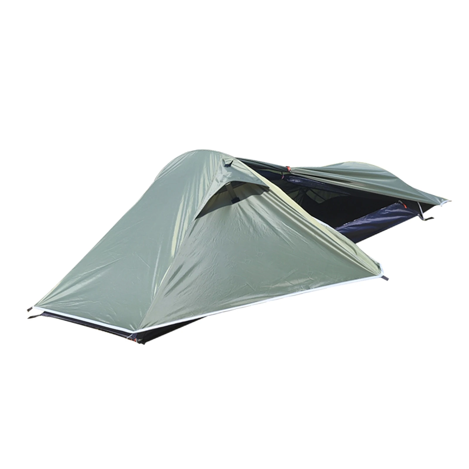 خيمة قماش أرضي لخيمة الظهر 1 شخص خفيفة الألومنيوم القطب Stormproof خيمة التخييم مناسبة لخيمة الفصول الأربعة