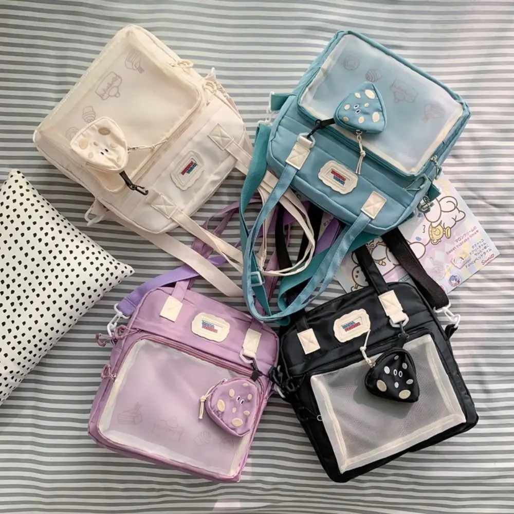 Lolita Clear Small Ita Bag Multi-purpose Transparent Pocket Clear ItaBag PVC Waterproof Pin Display Bag School Gift