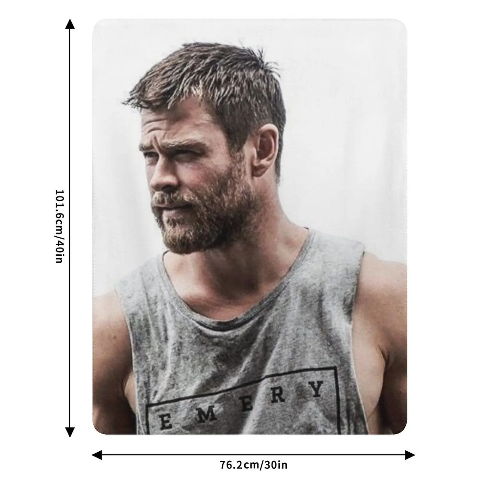 كريس هيمسوورث رمي بطانية أريكة عملاقة لحاف دافئ بطانيات مزخرفة #6