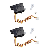 Eco-Friendly-2X 1.9G Plastic Servo For Wltoys V966 V911S V977 V930 V931 XK K110 K124 A600 A430 A800 RC Helicopter Parts Accessor