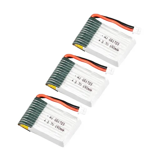 3 sztuki baterii 3.7V 150mAh bateria część zamienna do helikopter RC Syma S8 S109G F3 Heli akcesoria akumulatorowe