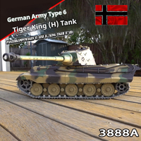 Rc German Tiger King Henglong 3888A Henschel Heavy Remote Control Tank 2.4g Models Multifunctional Child Remote Control Toy Gift