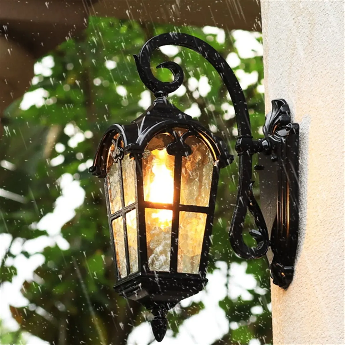 828328 Outdoor Wall Light, Waterproof Exterior Light Fixture, Wall Mount Sconce Outdoor Wall Lantern for House Patio E26 Socket