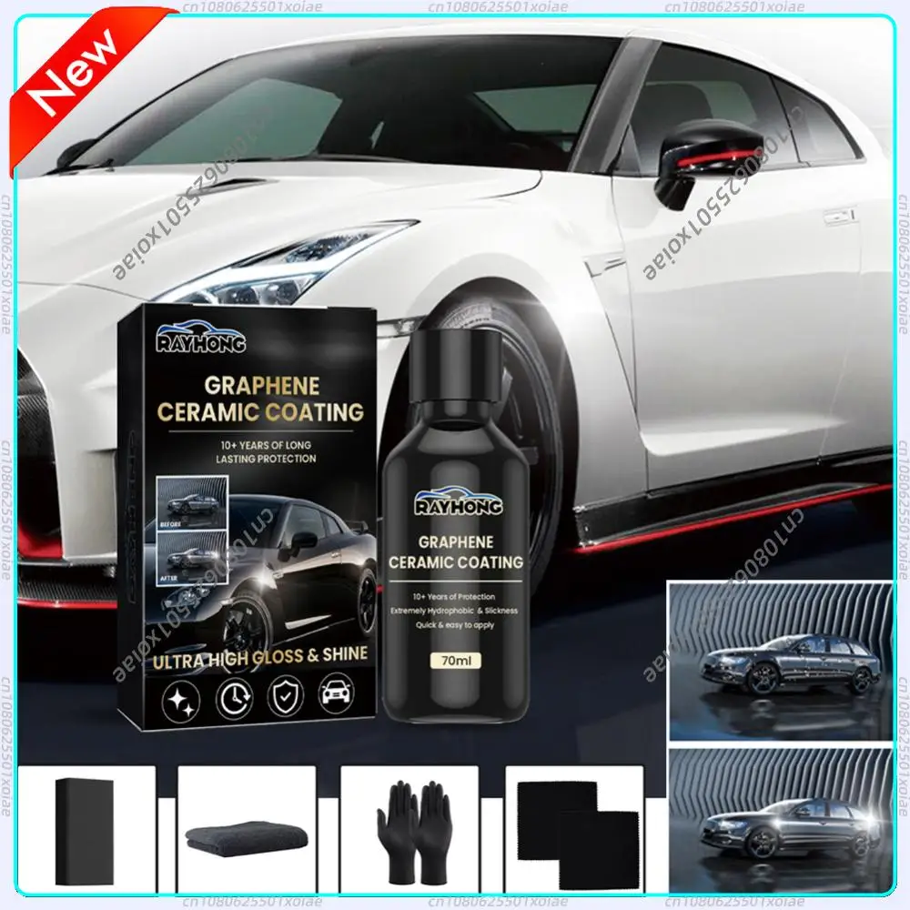 70ml Graphene Ceramic Coating Waterproof Car Paint Care Anti Scratch Hydrophobic Paint Protection Car Detailing Ceramic Coating