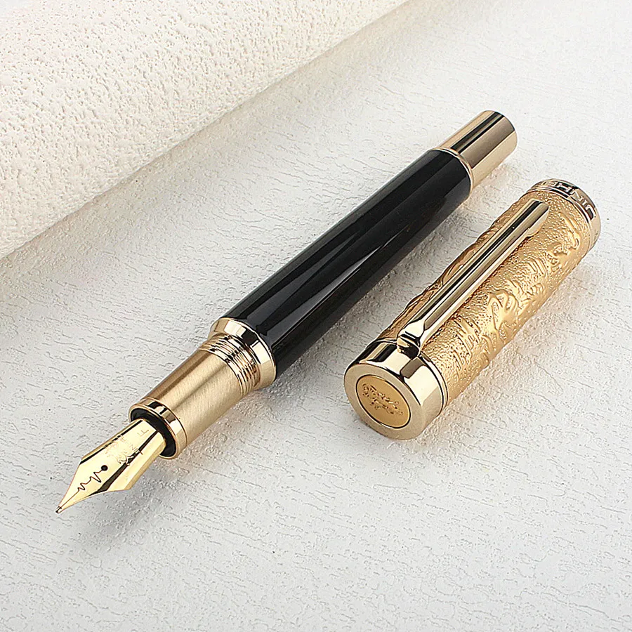 

JINHAO Dragon Spirit Luxury 2024 F Heartbeat Nib Fountain Pen Metal Pen Student Business Office School Supplies Stationery