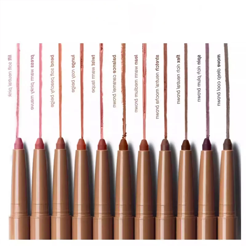 قلم تحديد الشفاه بولي الببتيد مبطن الشفاه يجعل شكل الشفاه أكمل حقيبة مستحضرات تجميل سيليكون مريحة لحمل العناصر يأتي صندوق