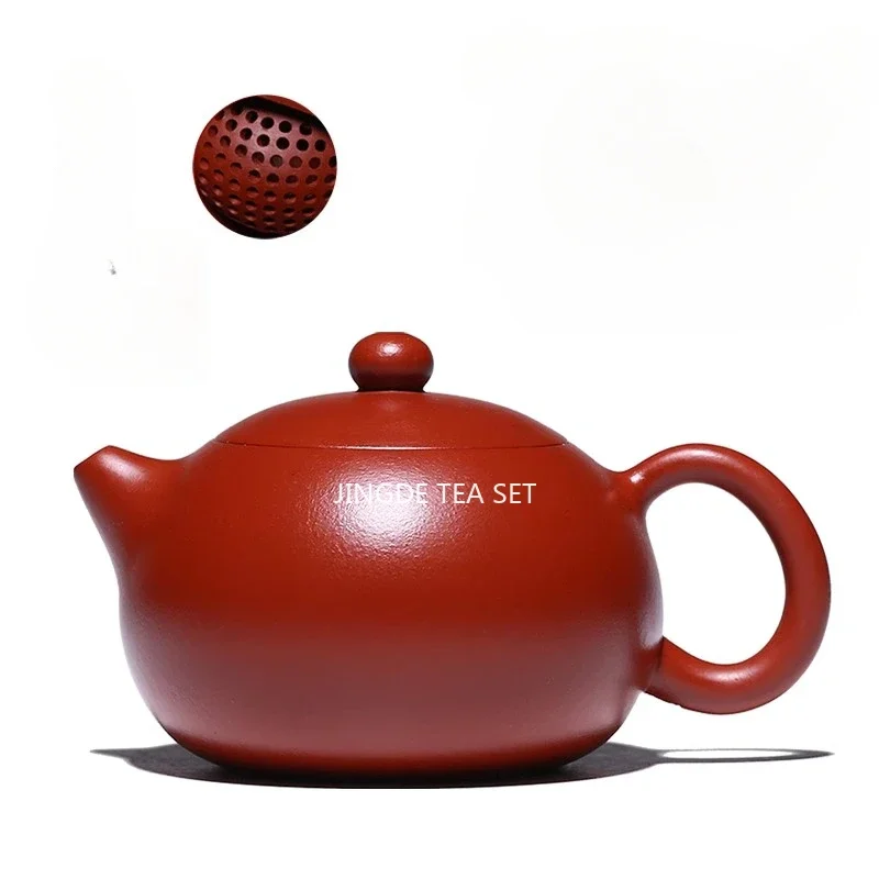 High-end Yixing Purple Clay Teapot Famous Handmade Ball Hole Filter Xishi Tea Pot Raw Ore Dahongpao Kettle Zisha Tea Set Gifts