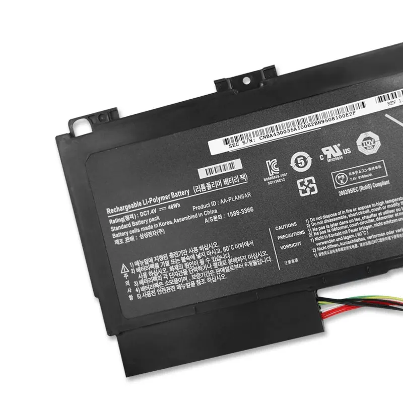 Imagem -04 - Bateria do Portátil do Dxt-aa-plan6ar Samsung 900x1aa01us 900x3a01it B04ch Np900x3a 900x1ba03 7.4v 46wh Novo