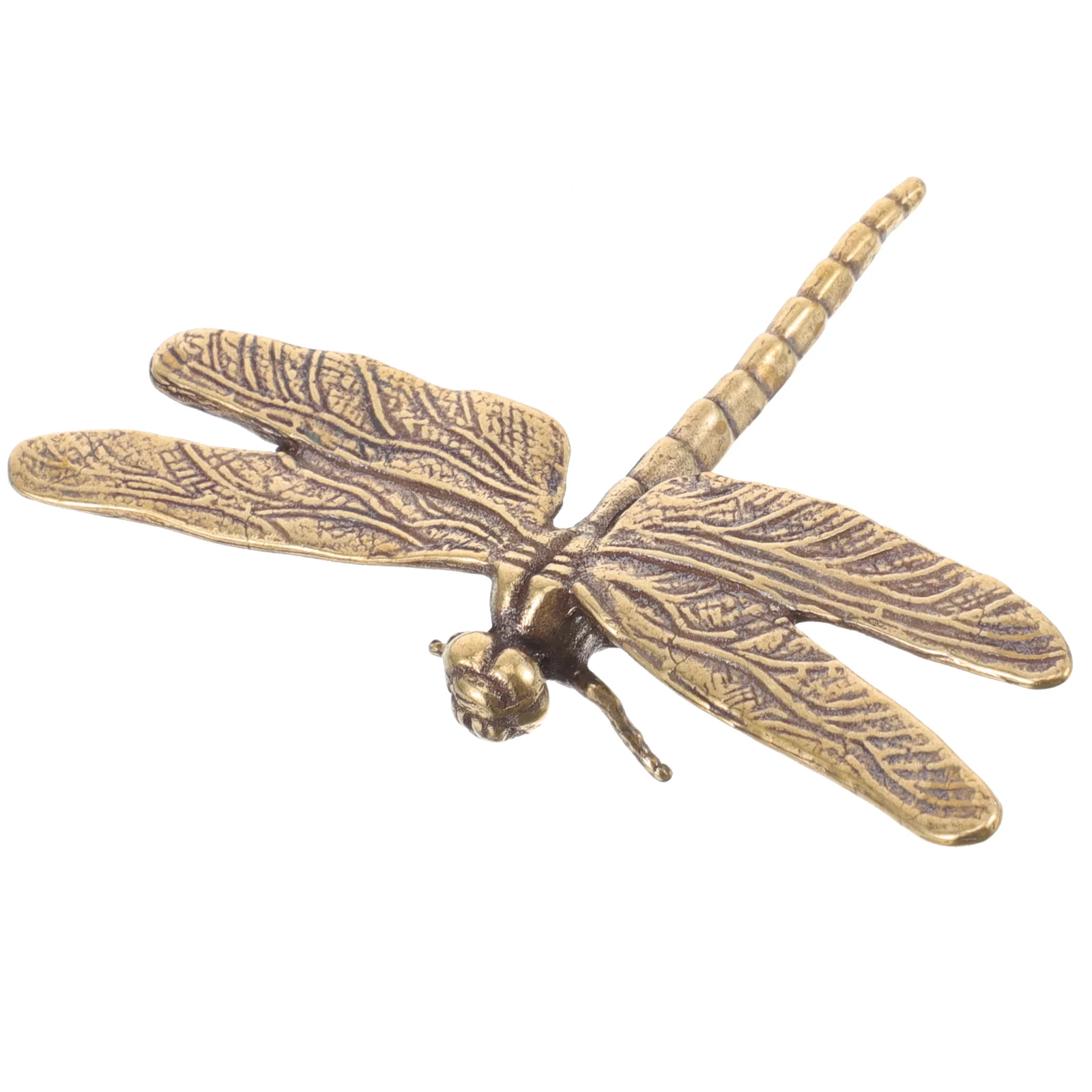 Distressed Dragonfly Decorative Crafts Statue Decorations Room Copper Garden Creative Adornment Delicate Porch