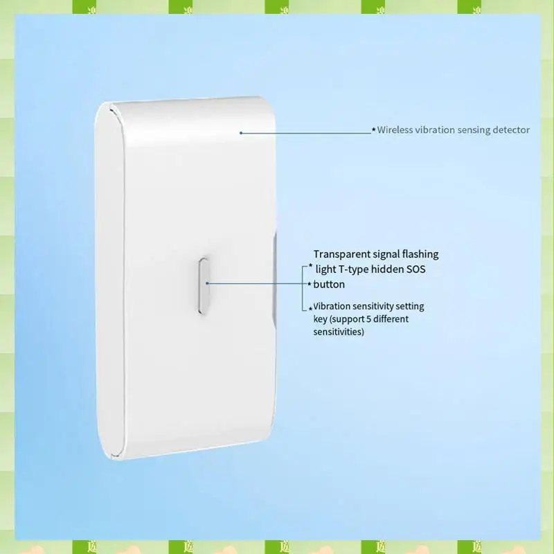 2025 3Pcs 433Mhz Wireless Vibration Glass Break Detector Adjustable Sensitivity Compatible Withalarm Systems B,3Pcs 433Mhz Wirel