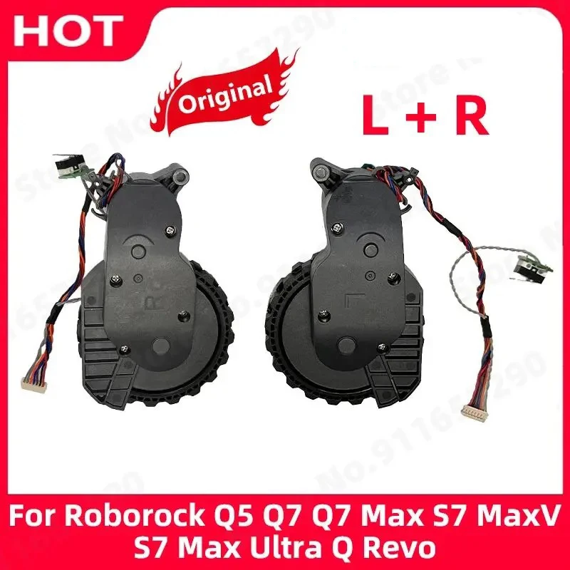 Original Roborock Q5 Q7 Max S7 MaxV S7 Max Ultra Q Revo Linke und Rechte Laufrollen Staubsauger-Radzubehör