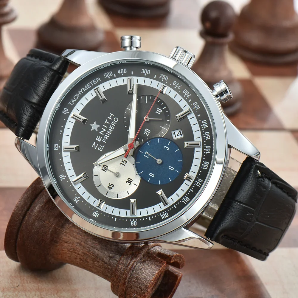 Classic Top AAA Hot Sale AAA Original Brand Watches For Mens Fashion Multifunctional Auto Date Quartz Wristwatch AAA Male Clocks
