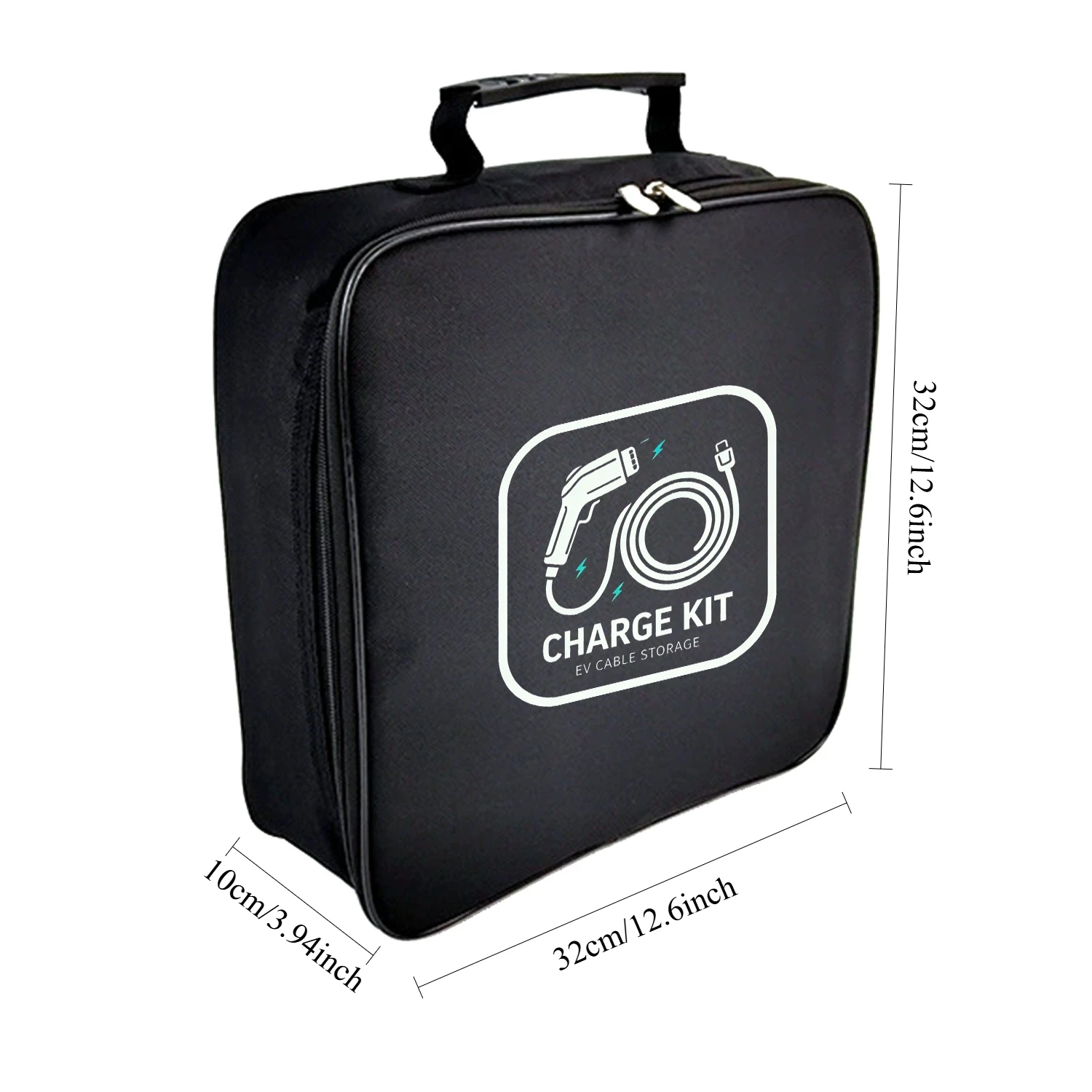 Hard Shell Shockproof EV Charger Storage Bag Portable Electric Car Cable Organizer Pouch