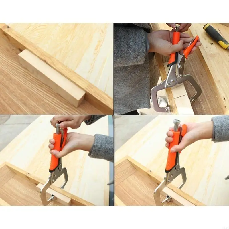 1PC 6/9/11/14/18'' Metal Face Clamp for Woodworking Pocket Hole Jig Clamp