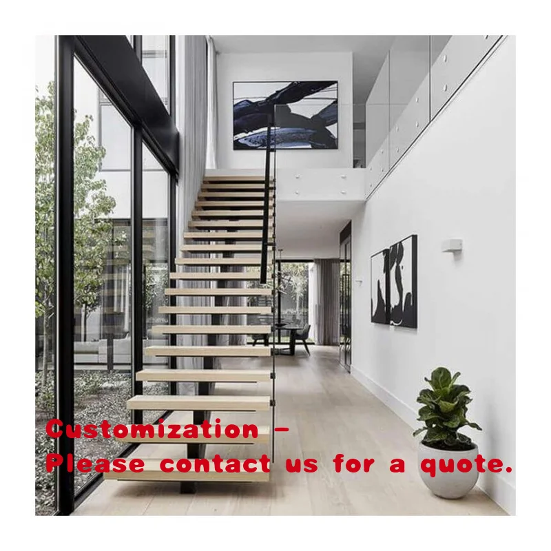 custom.Mono Staircase  Newest  Indoor Stair With Railing  Modern  Stair Design House