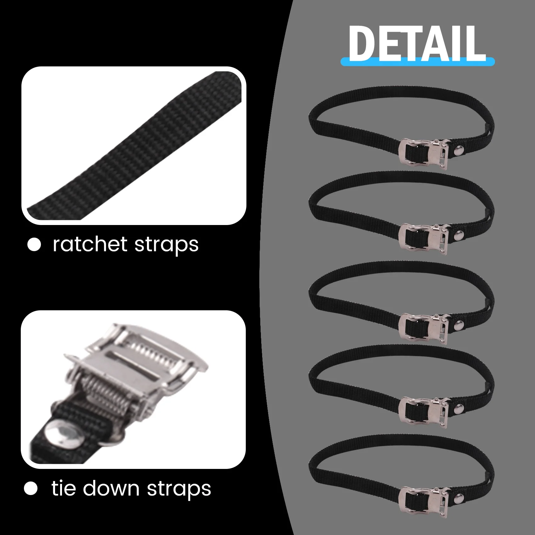 

10 PCS MTB-Road Bike Cycling Toe Straps 50cm for Bicycle Racing HOT