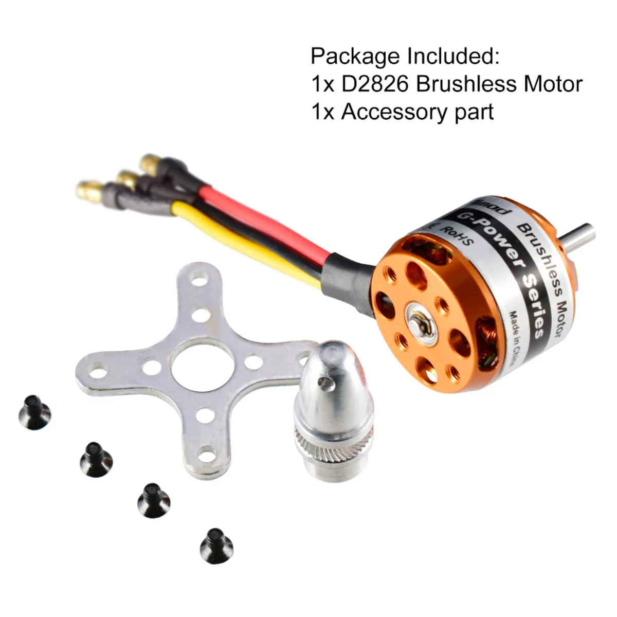 9imod High Torque D2826 Brushless Motor Outrunner 930KV 1000KV 1400KV 2200KV for RC Aircraft Plane Multicopter
