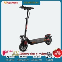 X4 Electric Scooter 1600W Motor 48V18AH Battery Adult E Scooter with Seat 10-inch Off-road Tire Maximum Speed 45KM/H E-Scooter