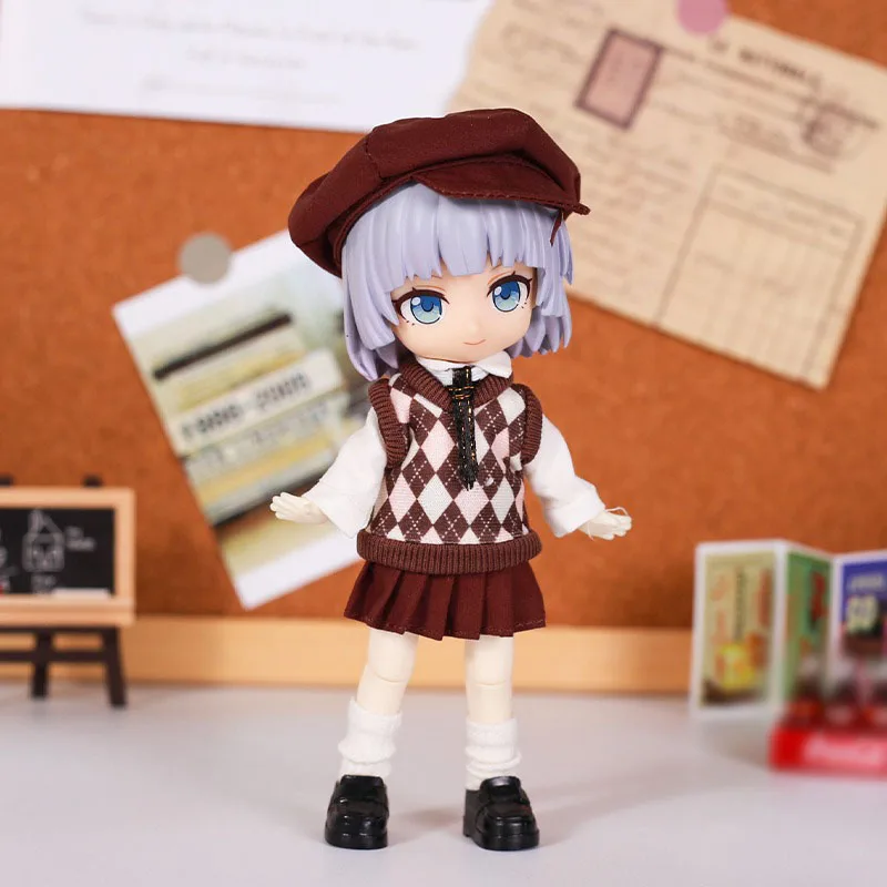 OB11 Babykleidung Dinosaurier Squad Hoodie Molly Puppenkleidung 1/12 Bjd GSC schlichter Körper UFDOLL Puppenkleidung Puppenzubehör