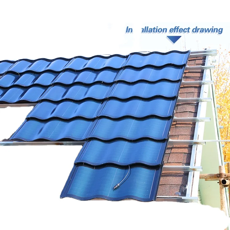 Changsun zakrzywione płytki słoneczne seria BIPV osłony dachowe słoneczne 32w 28w cienkowarstwowe panele słoneczne łatwe w montażu CIGS
