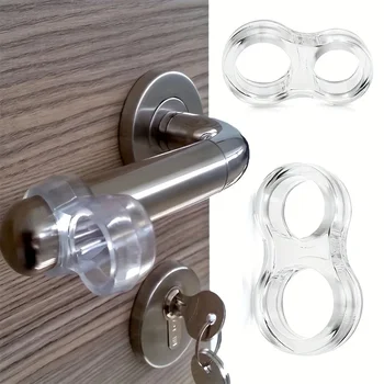 Griffe Türstopper Silikongel Türstopper Transparenter Wandschutz Türknauf Stoßstange Möbelschutz Pad Griff Puffer