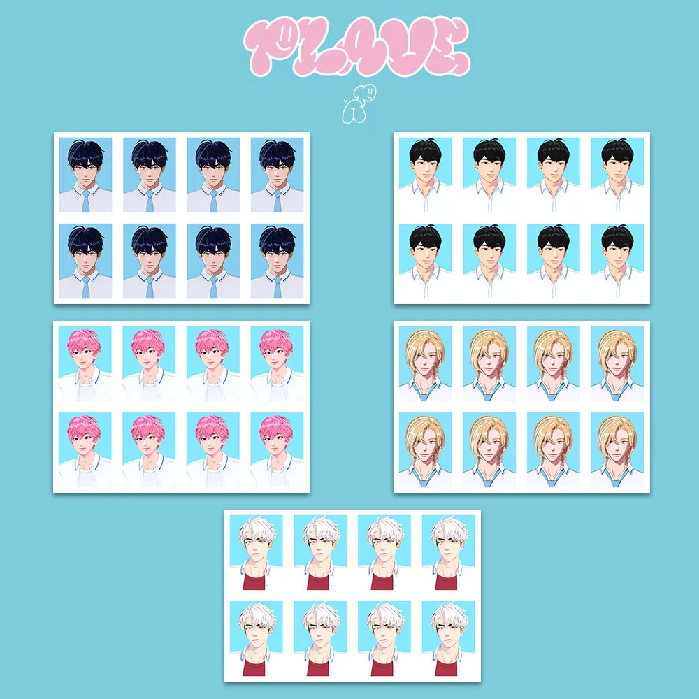 Virtual Boy Group PLAVE Identification Photo One-inch Photograph NOAH YEJUN BAMBY EUNHO HAMIN Fans Collection Gift Star Surround