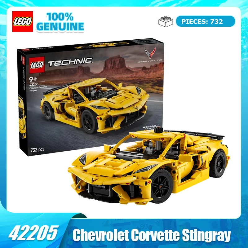 

LEGO Building Blocks Mechanical Group 42205 Chevrolet Corvette Boys' and Children's Assembled Toy Birthday Gift