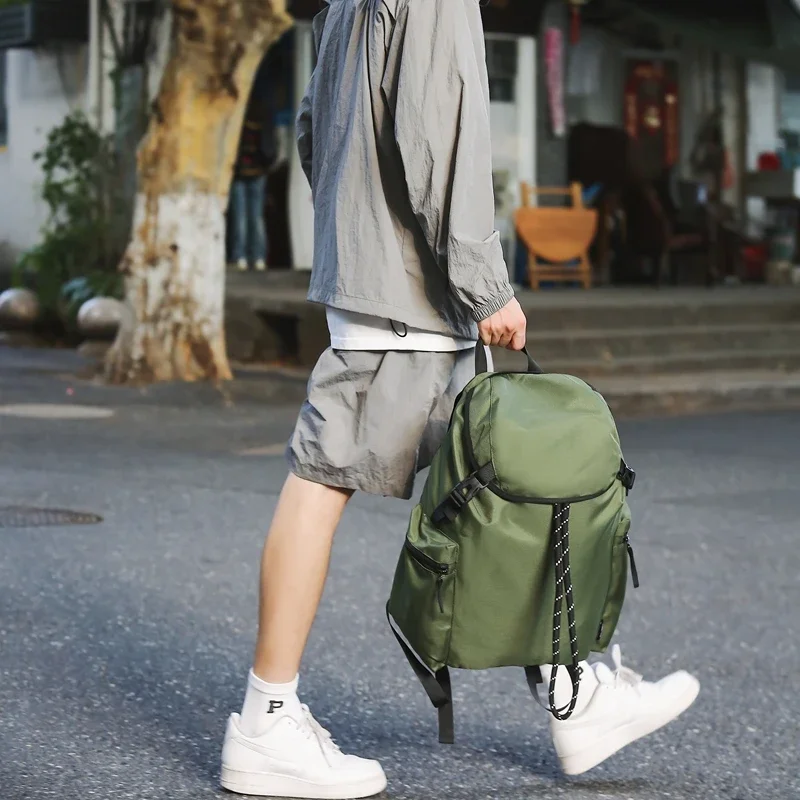 New Design Fashion Climbing Backpacks for Women Simple Hiking Bags High-capacity Men's Solid Popular Casual Outdoor Rucksack