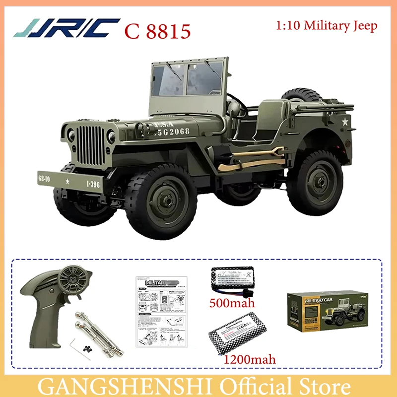 JJRC C8815 Rc Car 1941 JEEP WILLYS 2.4g 4wd RTR Crawler Arrampicata Bilancia Camion Militare Fuoristrada Giocattolo Per Adulti Regalo per I Bambini