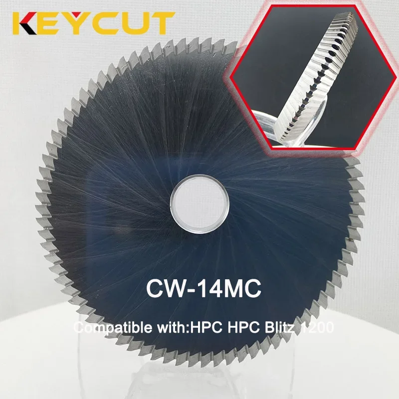 Key Milling Cutter CW-14MC CW-14MCC Standard Large Cylinder Cutter Compatible with HPC Blitz 1200 machines