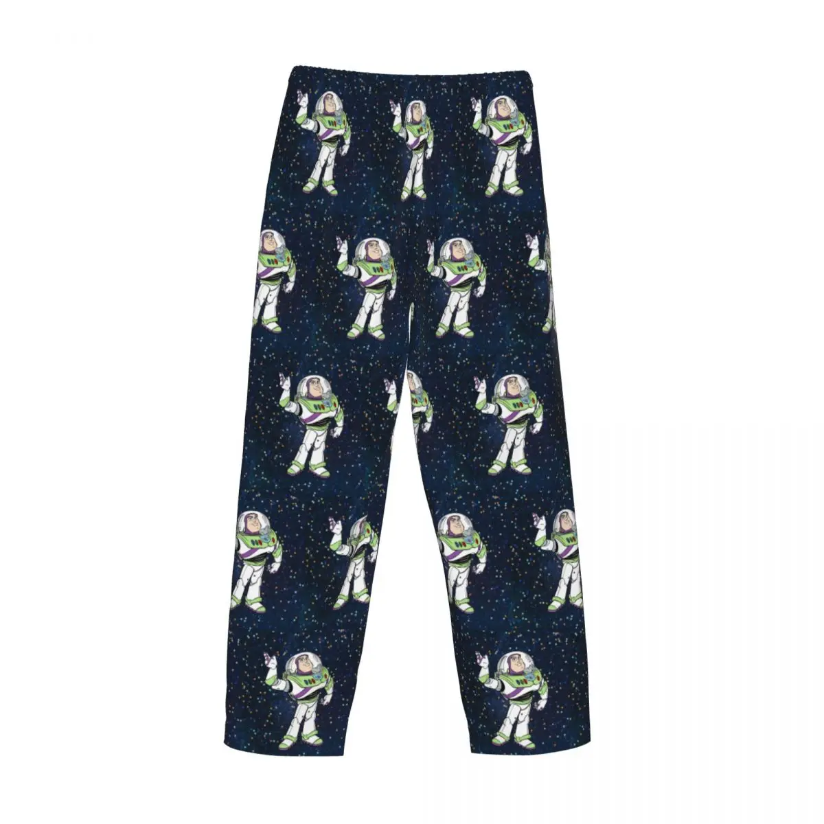 Custom Printed Men's Toy Story Buzz Lightyear Pajama Pants Anime Sleepwear Sleep Lounge Bottoms with Pockets