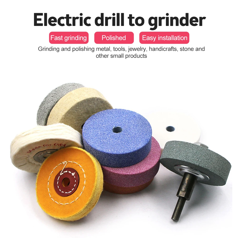 Grinding Wheel Adapter Set Manual Abrasive Tool Grinding Wheel Adapter Electric Drill Grinding Machine Connecting Shank