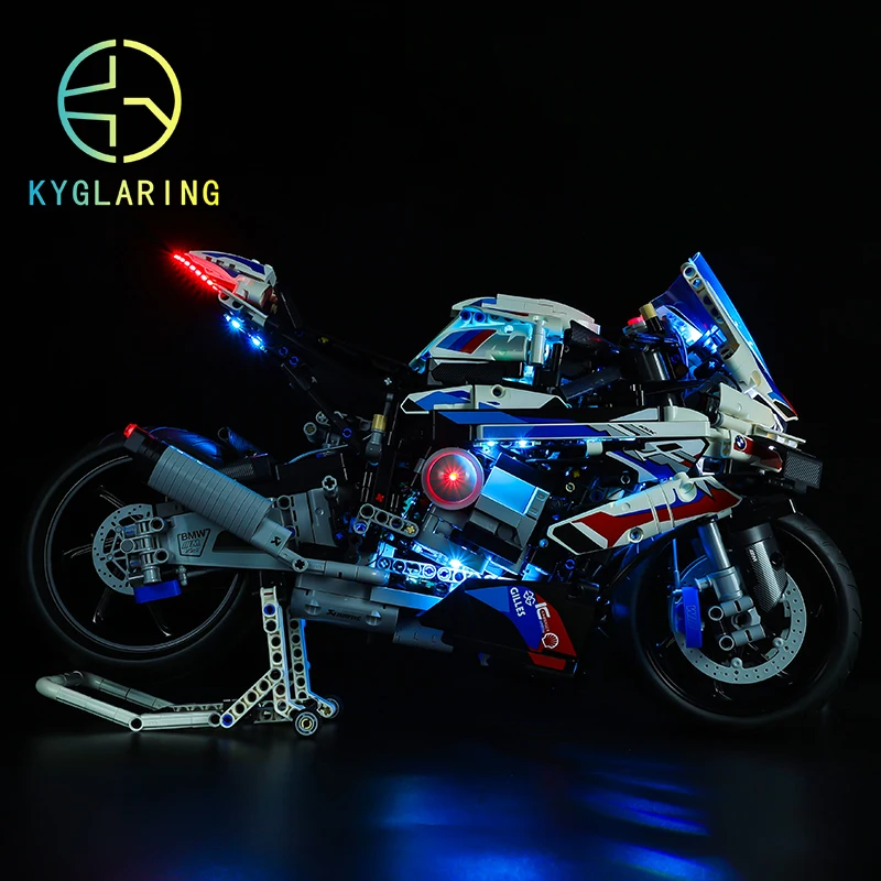 Kyglaring Led-verlichtingsset DIY-speelgoed voor technische motorracewagen 42130 M 1000RR Blokken Alleen bouwen Lichtset inbegrepen