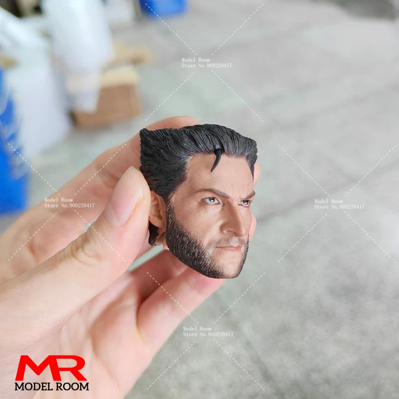 1/6 Hugh Jackman Head Sculpt Male Soldier Head Carving Model Fit 12\'\' Action Figure Body Dolls